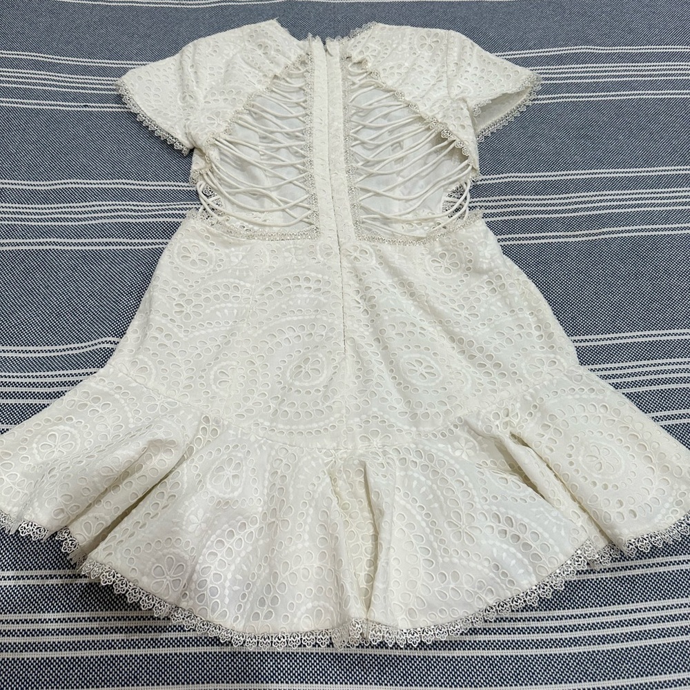 ZIMMERMANN Mercer Flutter Dress White - Picture 6 of 10